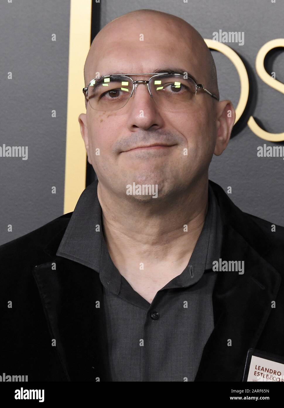 Leandro Estebecorena arriva alla 92nd Oscar Nominees Luncheon tenuto presso la Ray Dolby Ballroom di Hollywood & Highland a Hollywood, California, lunedì 27 gennaio 2020. (Foto di Slanlee B. Mirador/Sipa USA) Foto Stock