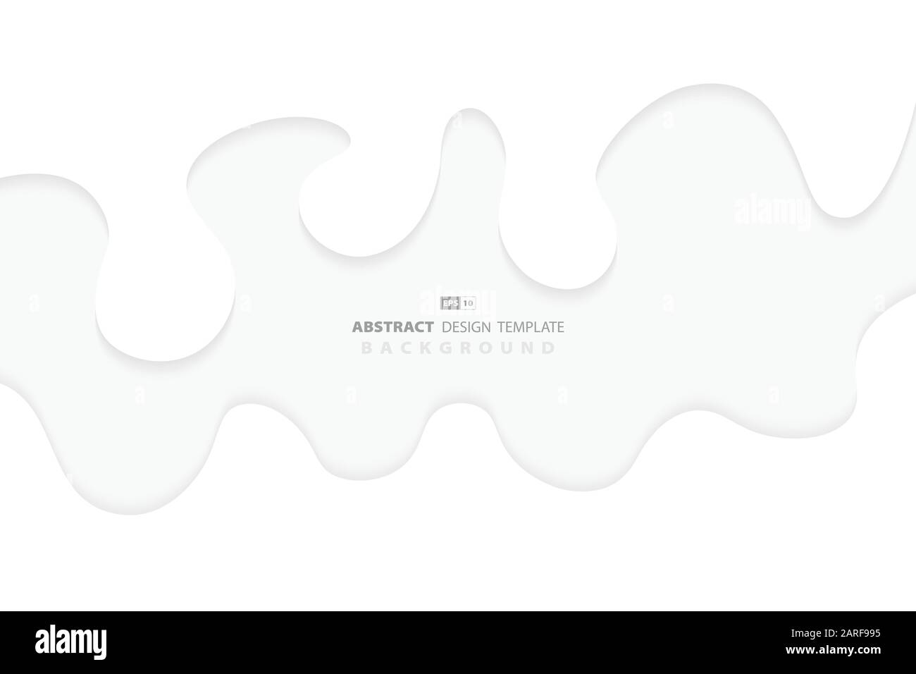 Astratto bianco ondulato modello di sfondo. Da utilizzare per annuncio, poster, grafica, progettazione di modelli, stampa, copertina, annuale. Illustrazione vettore eps10 Illustrazione Vettoriale
