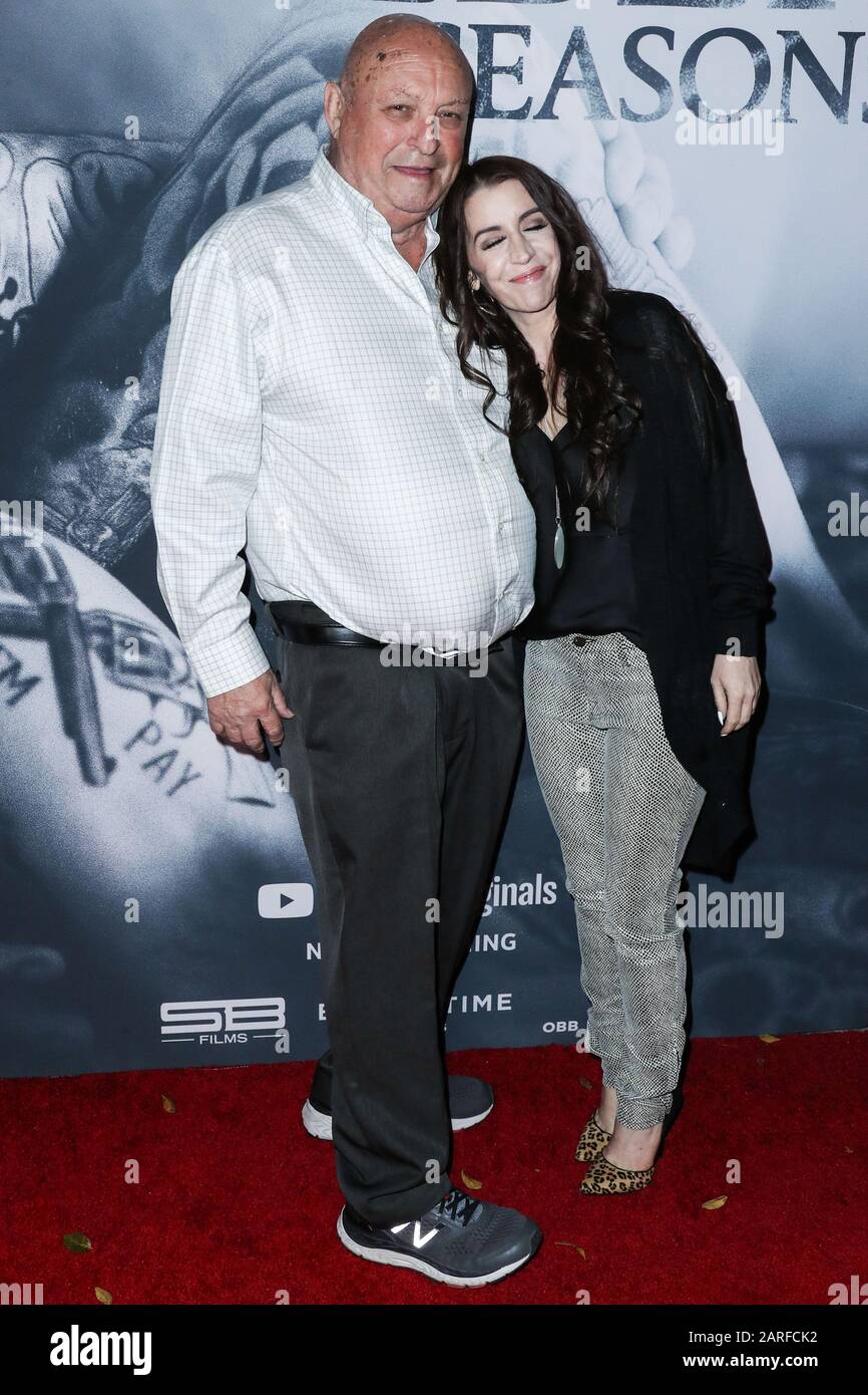 Westwood, Stati Uniti. 27th Gen 2020. Bruce Dale e Pattie Mallette arrivano alla prima di Los Angeles Di YouTube Originals 'Justin Bieber: Seasons' tenuto al Regency Bruin Theatre il 27 gennaio 2020 a Westwood, Los Angeles, California, Stati Uniti. (Foto Di Xavier Collin/Image Press Agency) Credit: Image Press Agency/Alamy Live News Foto Stock