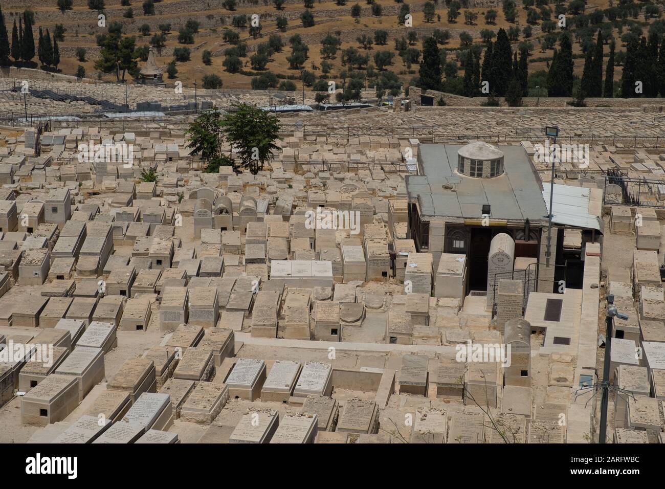 Cimitero ebraico, il monte degli Ulivi, Gerusalemme, Israele Foto Stock