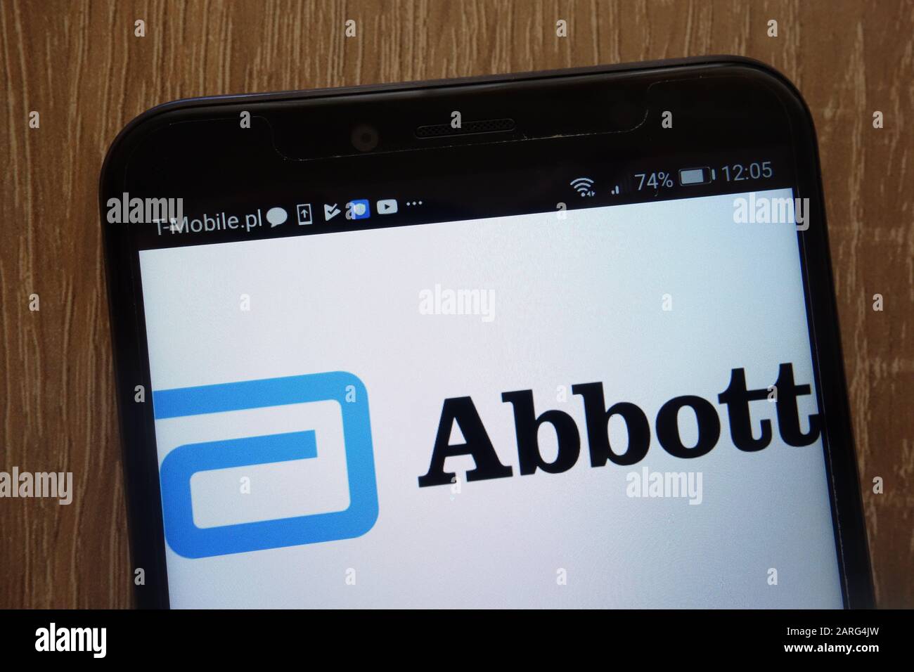 Logo Abbott Laboratories visualizzato su uno smartphone moderno Foto Stock