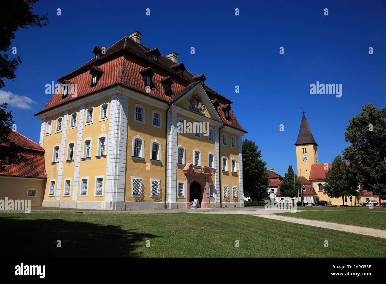 Schloss Theuern, Theuern, Gemeinde Kümmersbruck, Landkreis Amberg-Sulzbach, Bergbau- Und Industriemuseum Ostbayern, Oberpfalz, Bayern, Deutschland / Foto Stock