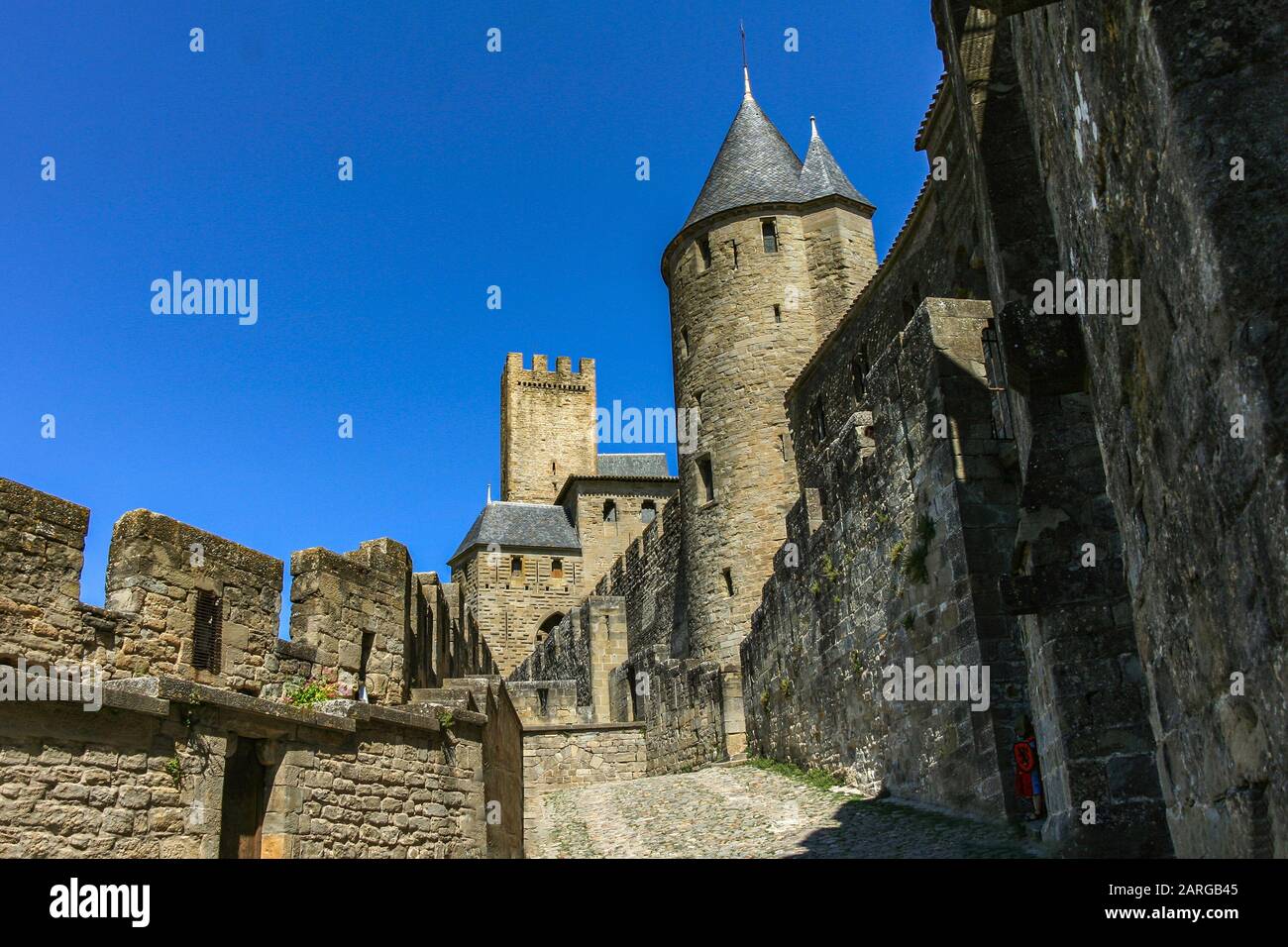 Cittadella di cassonne, Francia Foto Stock