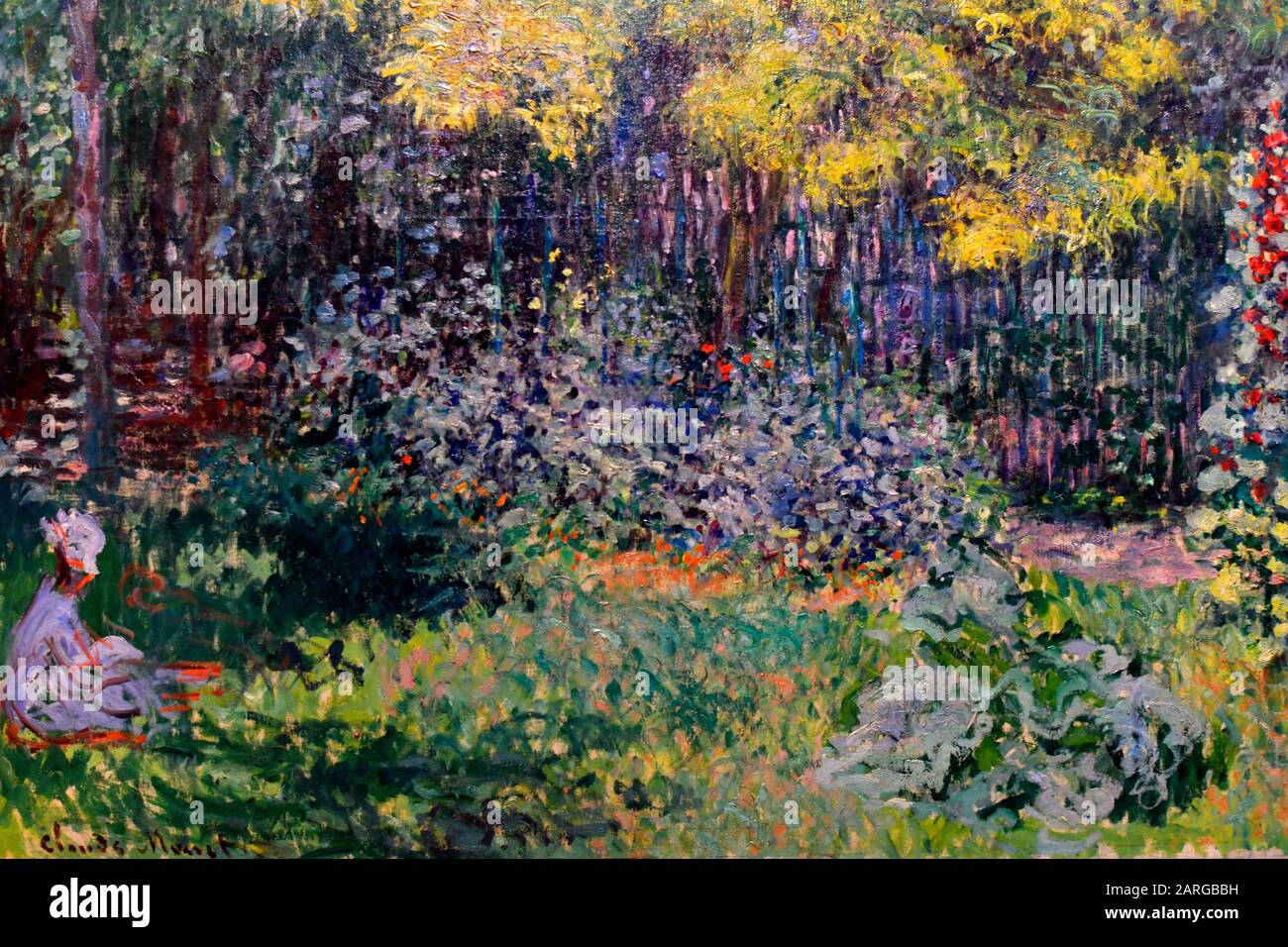Il Giardino, 1876, Di Claude Monet, Museo Dell'Ermitage Di Stato, Russia Di San Pietroburgo, Europa. Foto Stock