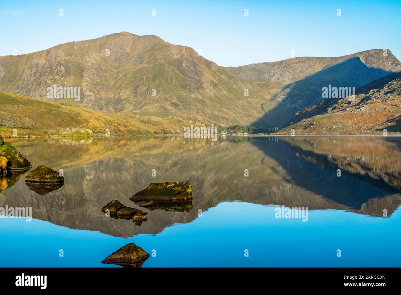 Llyn Ogwen, Gwynedd, Galles Del Nord. Foto Stock
