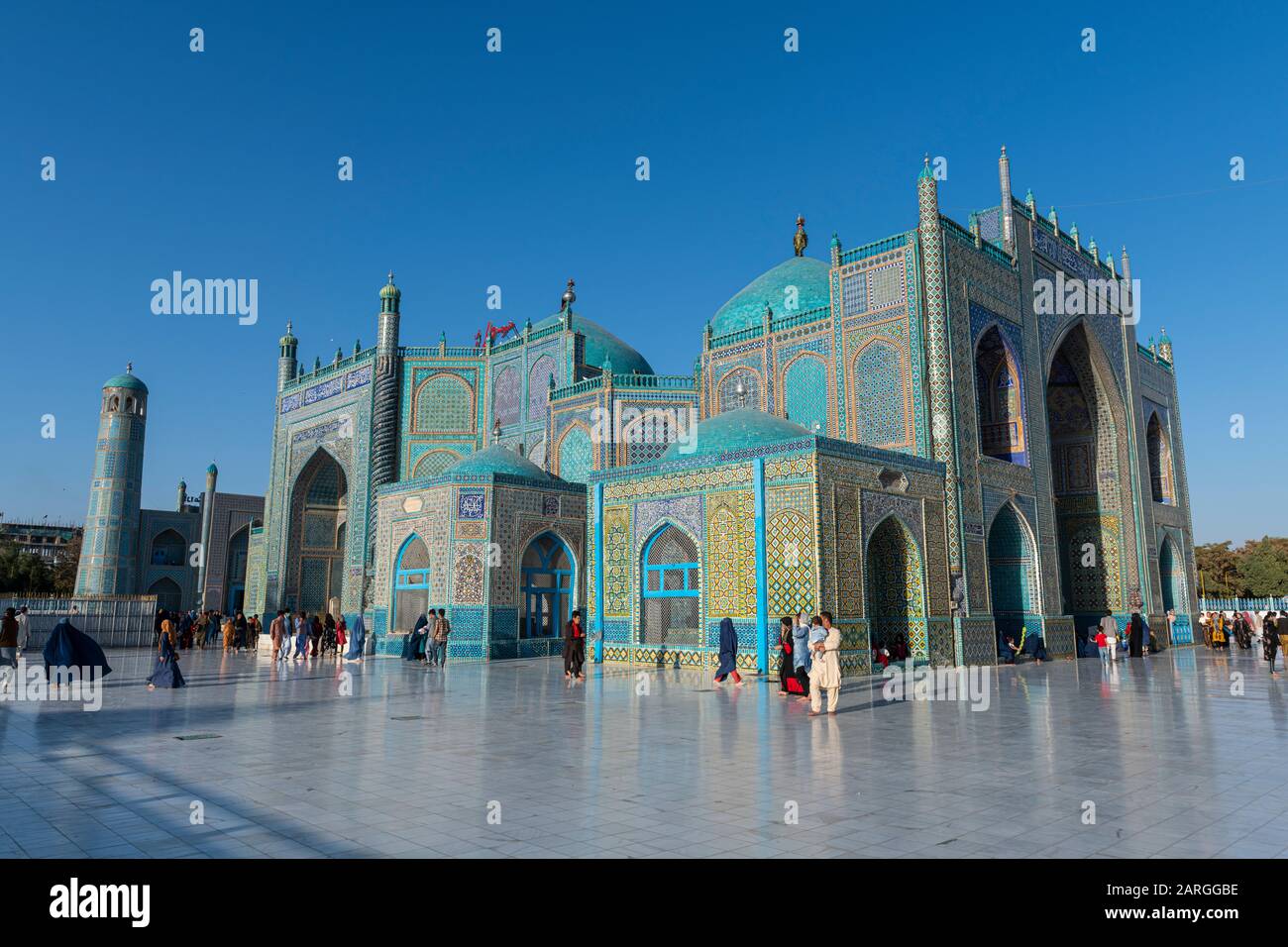 Moschea Blu, Mazar-E-Sharif, Afghanistan, Asia Foto Stock