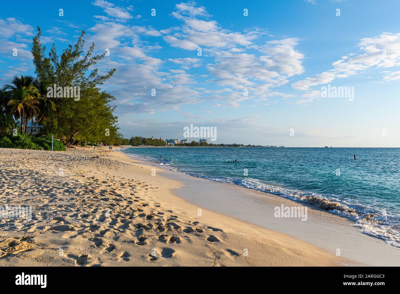 Governors Beach, Parte Di Seven Mile Beach, Grand Cayman, Isole Cayman, Caraibi, America Centrale Foto Stock