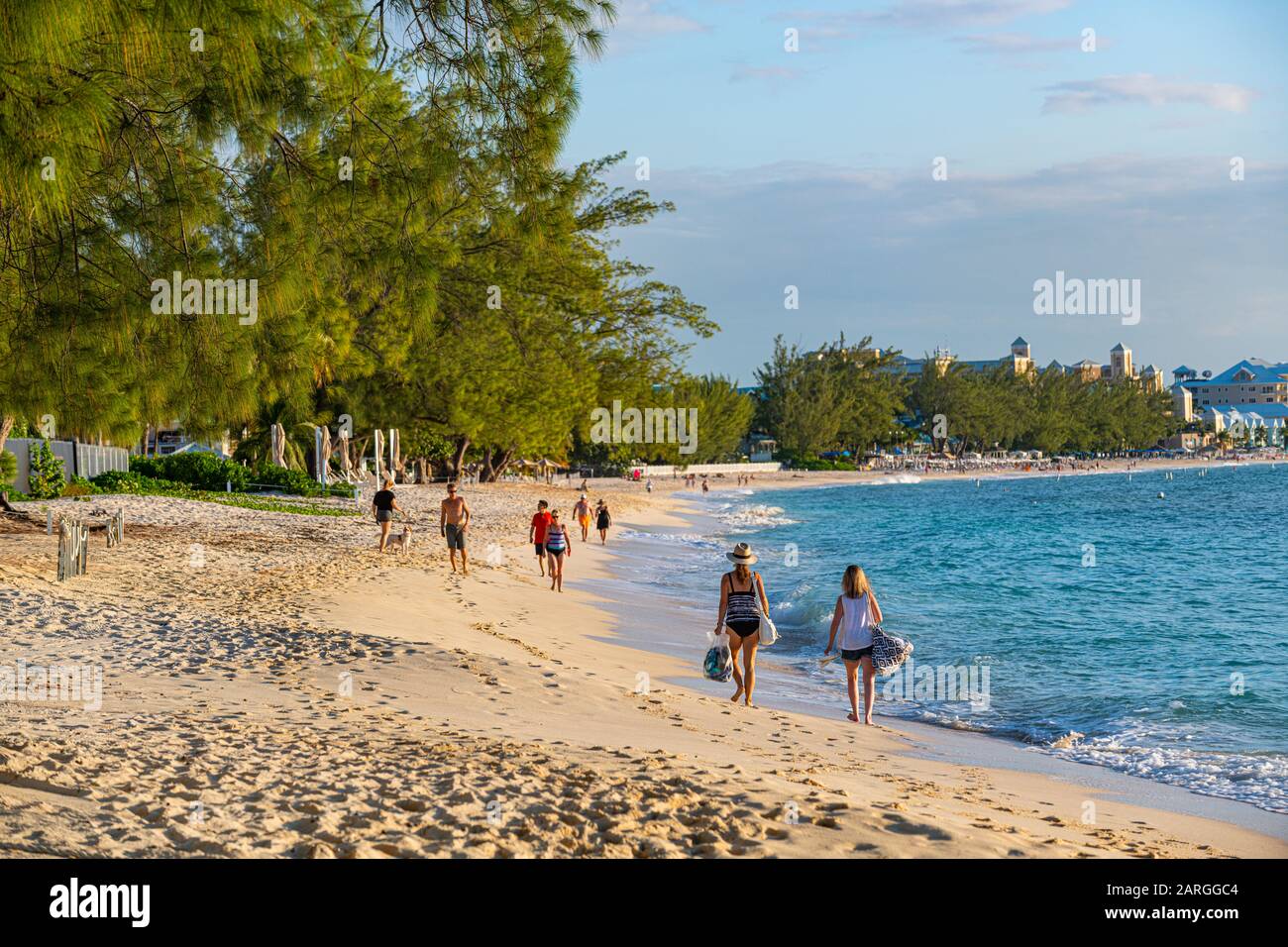 Governors Beach, Parte Di Seven Mile Beach, Grand Cayman, Isole Cayman, Caraibi, America Centrale Foto Stock