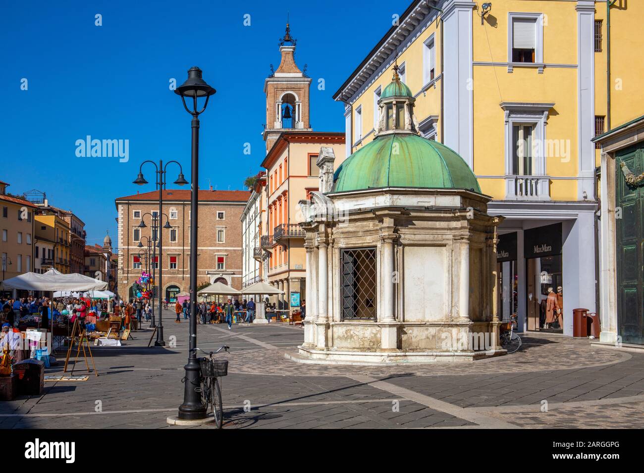 Piazza Tre Martiri, Rimini, Emilia Romagna, Italia, Europa Foto Stock