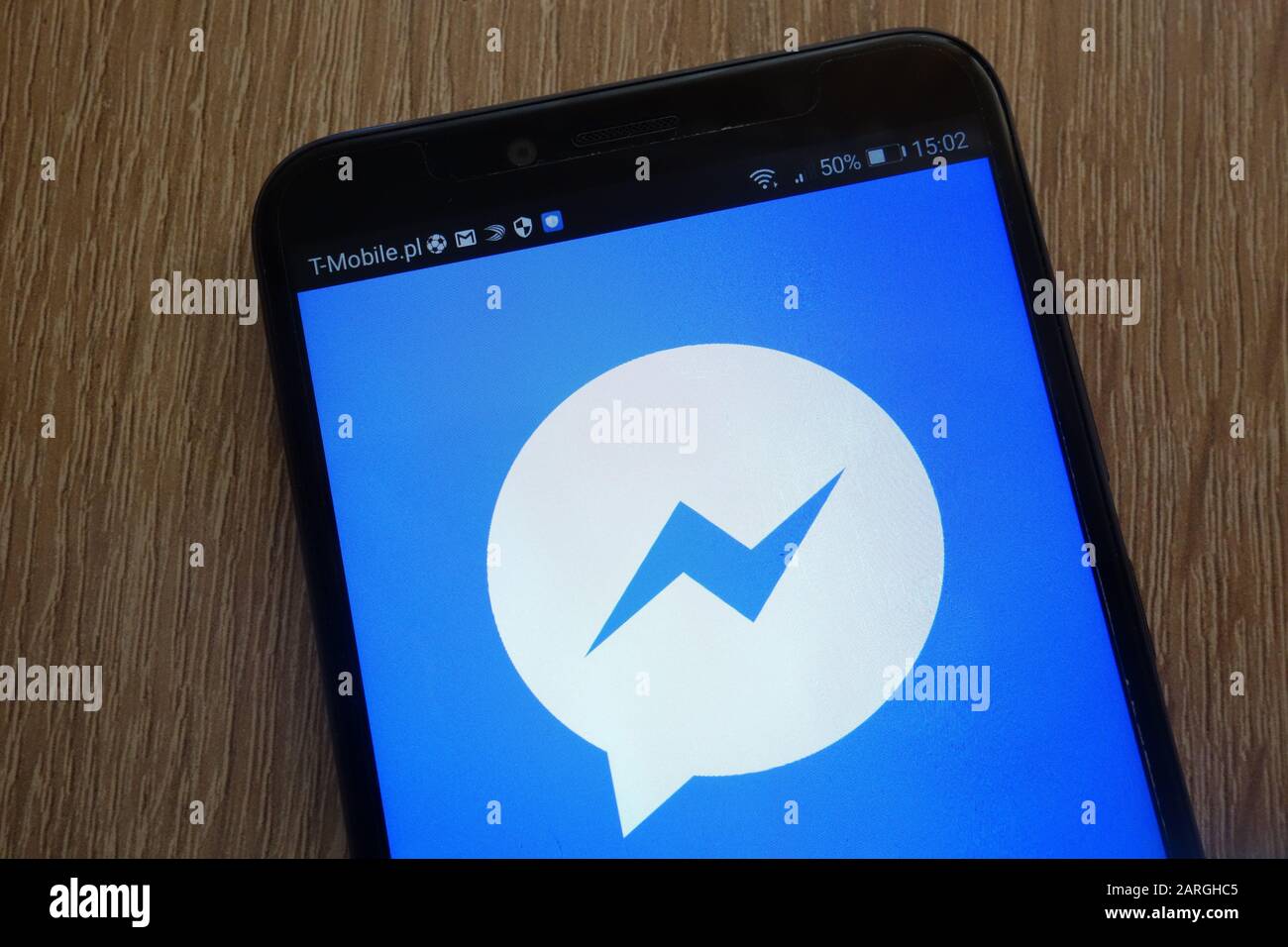 Logo Facebook Messenger visualizzato su uno smartphone moderno Foto Stock