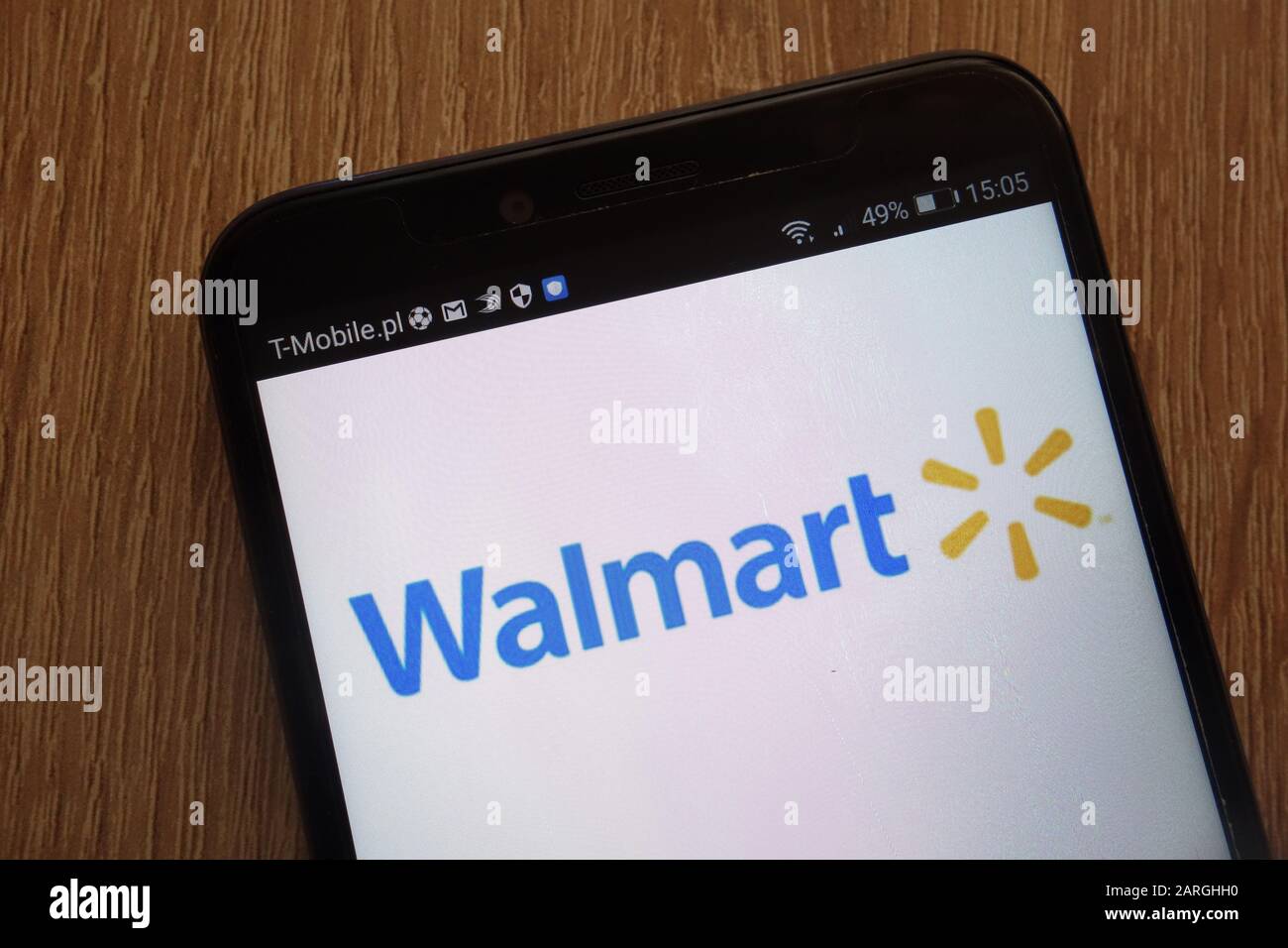 Logo Walmart visualizzato su uno smartphone moderno Foto Stock