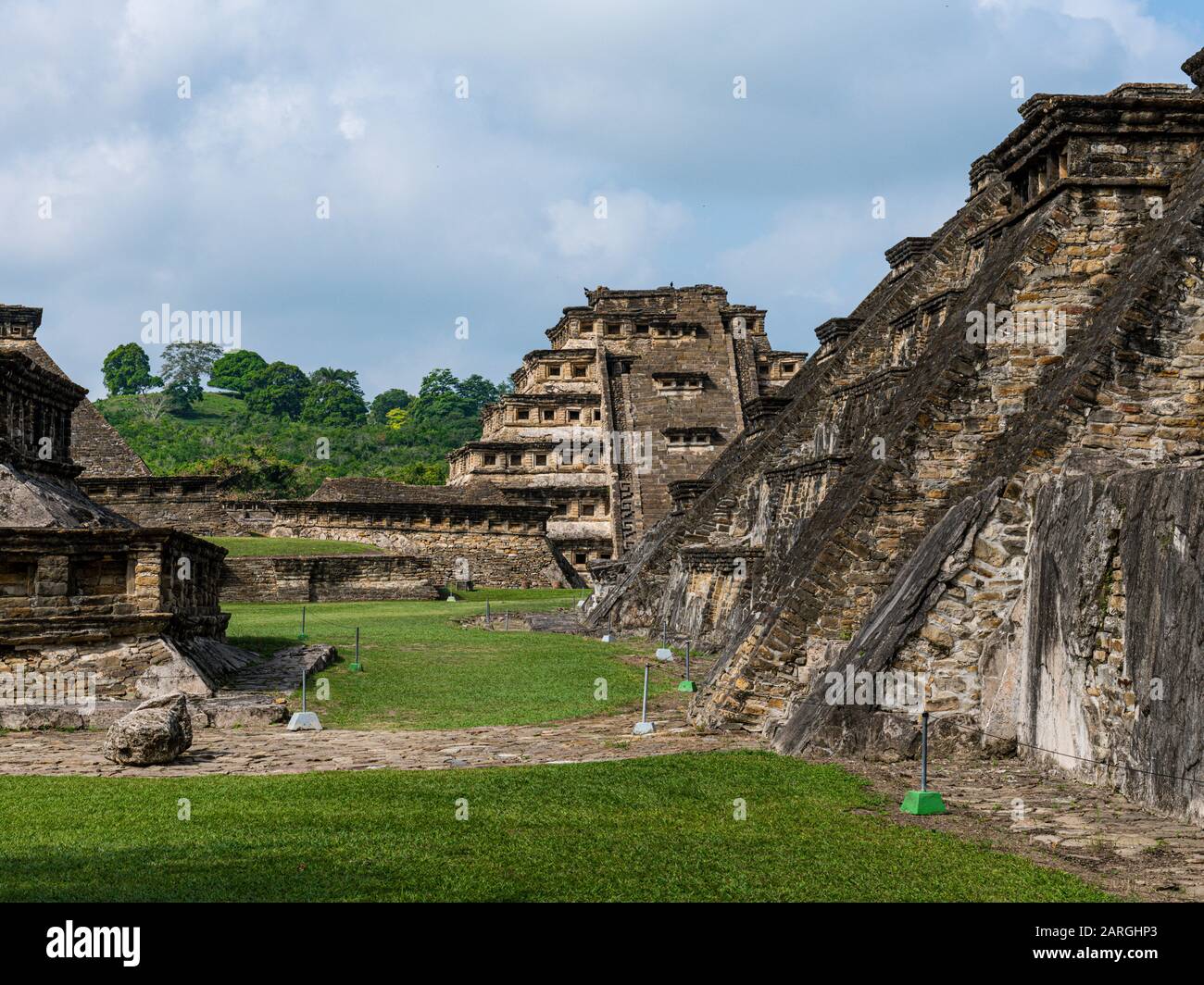 Sito archeologico precolombiano di El Tajin, patrimonio dell'umanità dell'UNESCO, Veracruz, Messico, Nord America Foto Stock