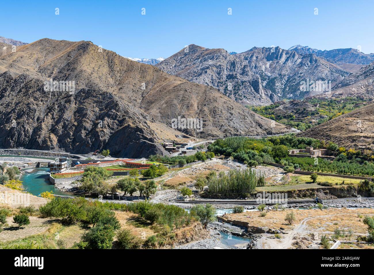 Paesaggio Di Montagna, Panjshir Valley, Afghanistan, Asia Foto Stock