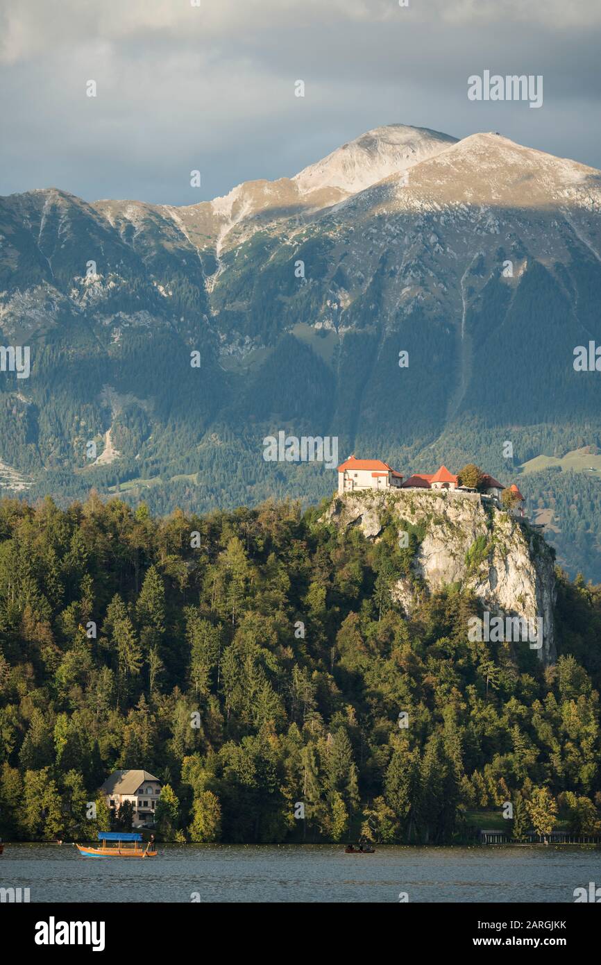 Il lago di Bled e Alta Carniola, Slovenia, Europa Foto Stock