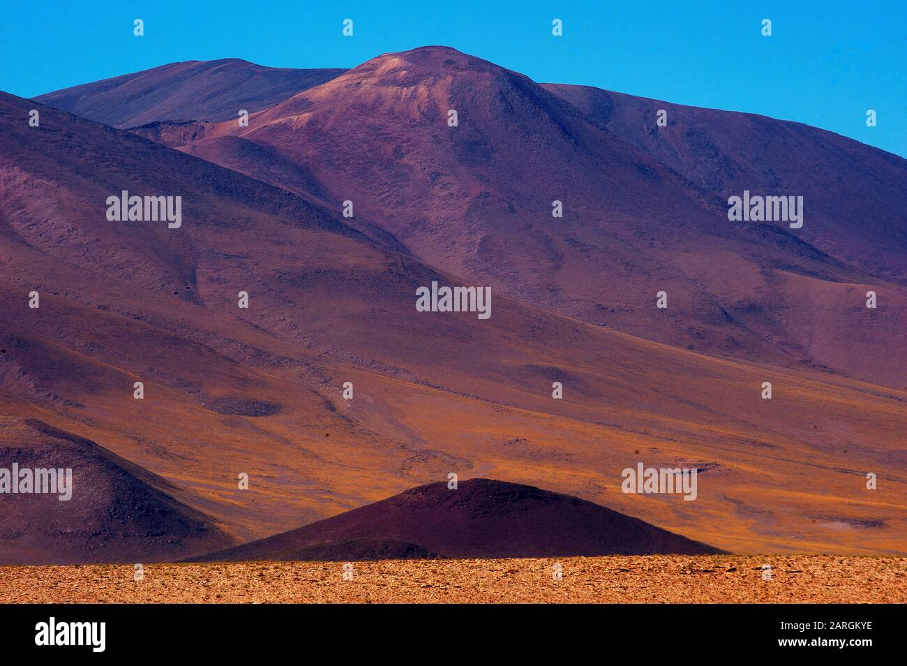Paesaggio sulla Ruta 51 vicino al confine con il Cile a Paso Sico, Argentina Foto Stock