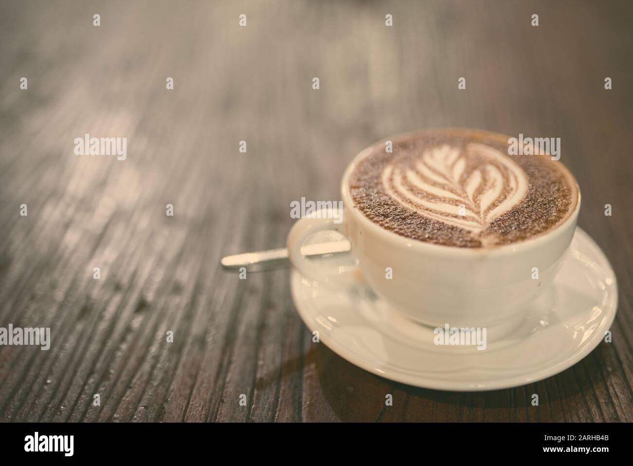 Vista superiore del caffè caffé mocha noto anche come Mocaccino Foto Stock