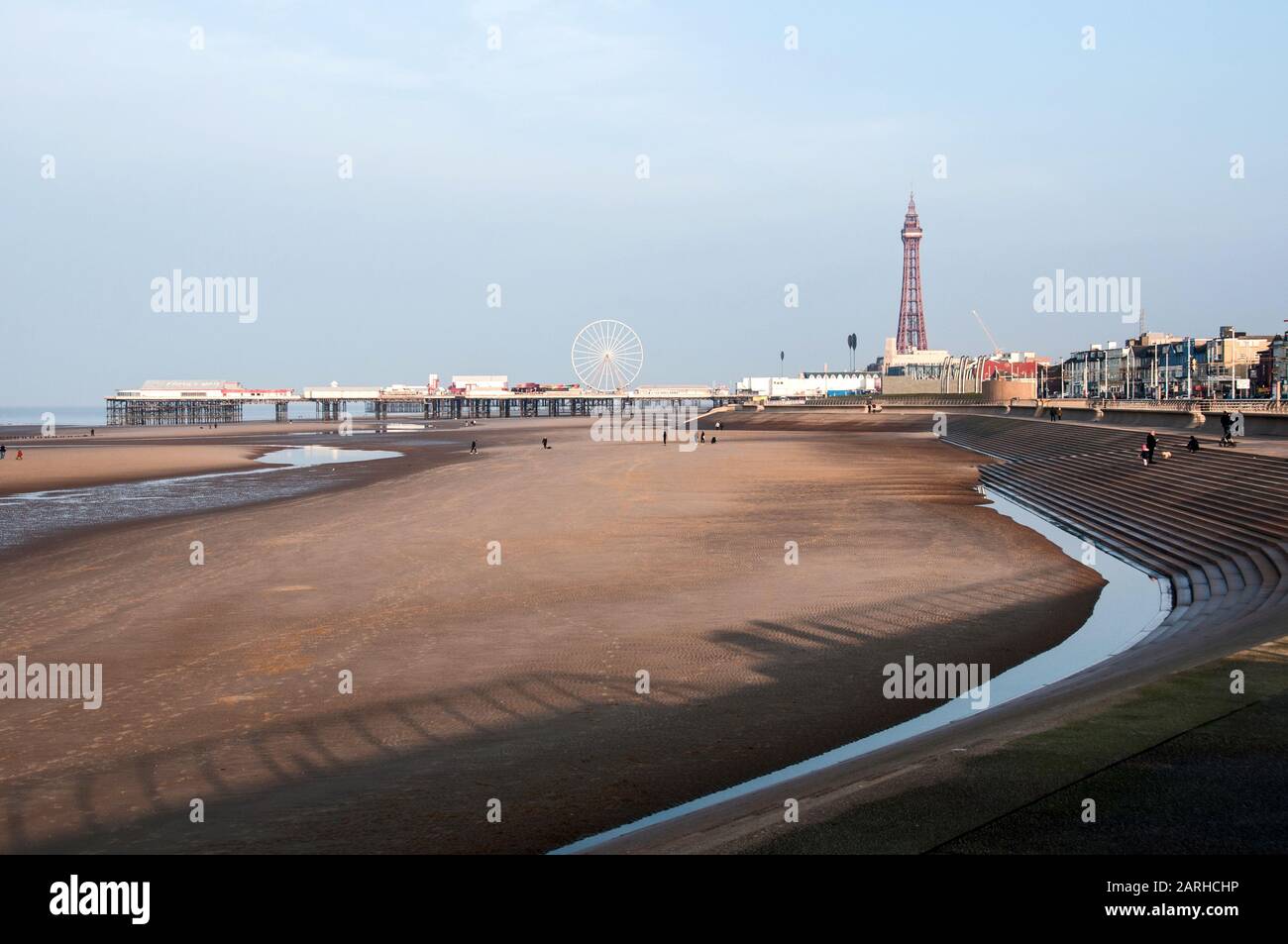 In tutto il Regno Unito - Blackpool - Fuori stagione Foto Stock