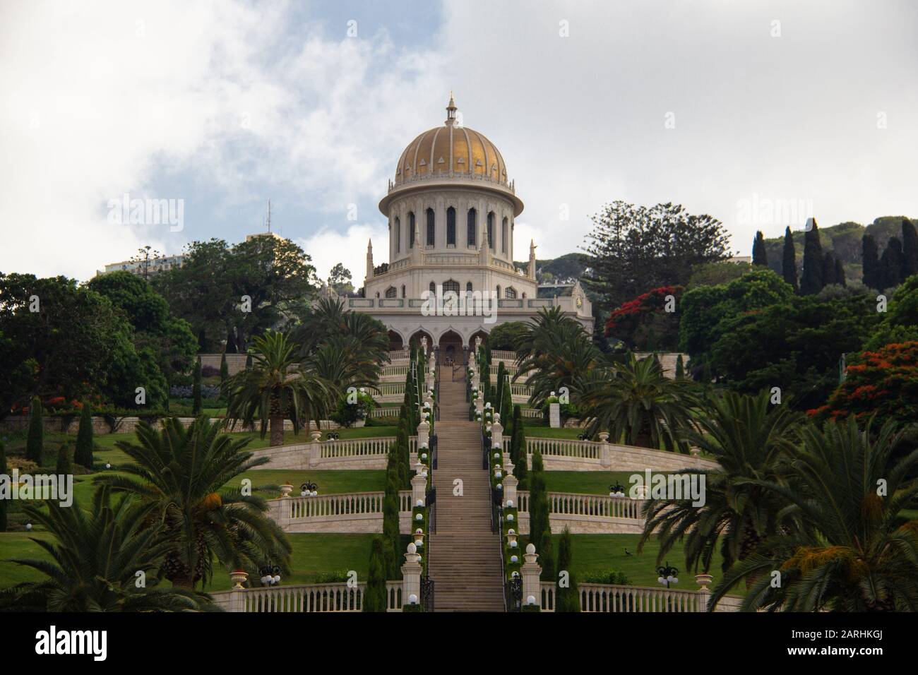 I Giardini Bahai Foto Stock