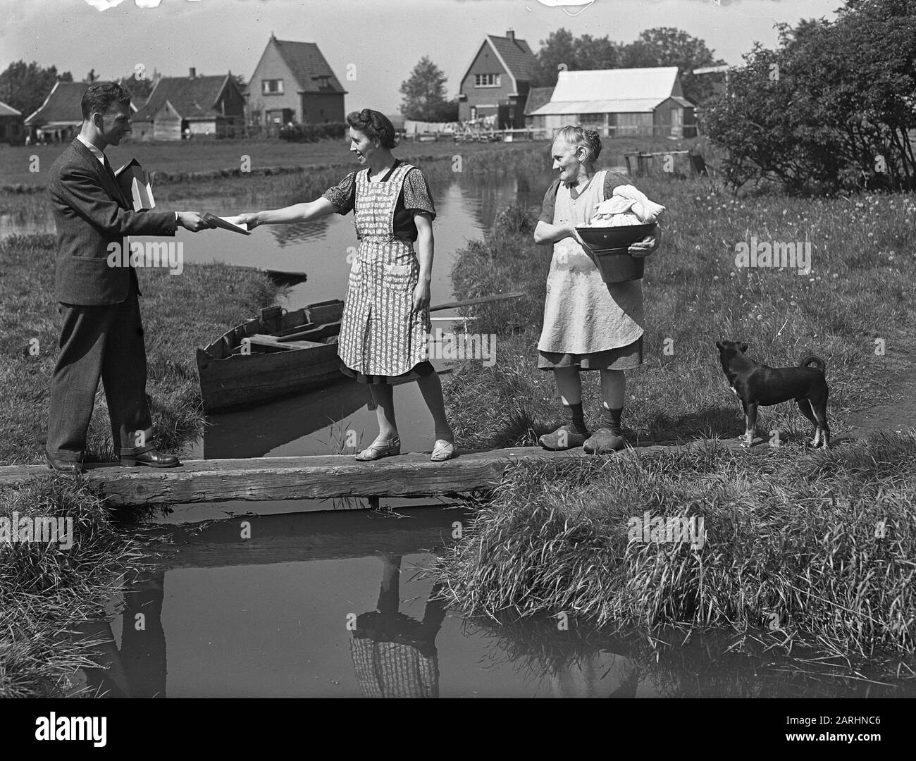 Dodicesimo censimento Paesi Bassi Data: 28 maggio 1947 Località: Paesi Bassi Parole Chiave: Registrazione della popolazione Foto Stock