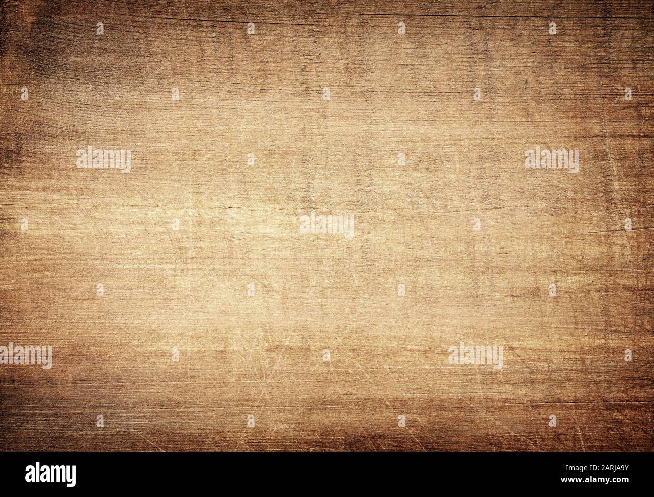 Brown graffiato tagliere di legno. Texture di legno Foto Stock