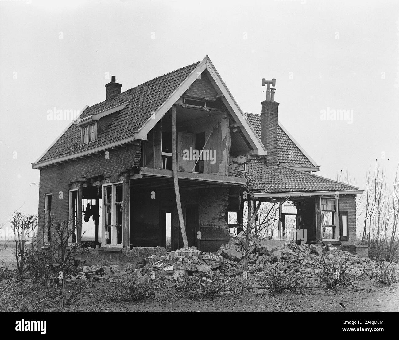 Schouwen Duiveland Ancora Triste Nieuwerkerk Data: 25 Marzo 1954 Luogo: Nieuwerkerk Foto Stock