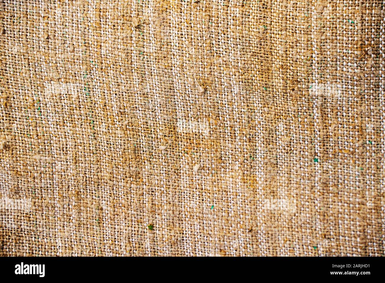 Tela juta Burlap sfondo vintage. Vecchia tessitura tessile Foto Stock