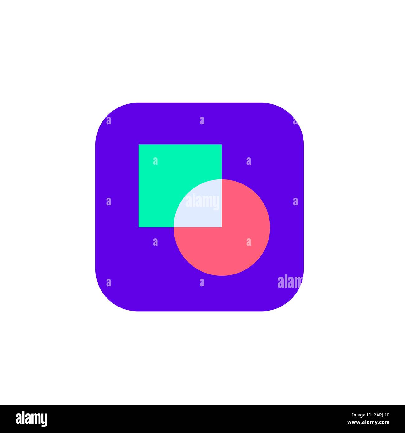 Illustrazione dell'icona byte. Icona della piattaforma video sui social media. Immagine raster. Foto Stock