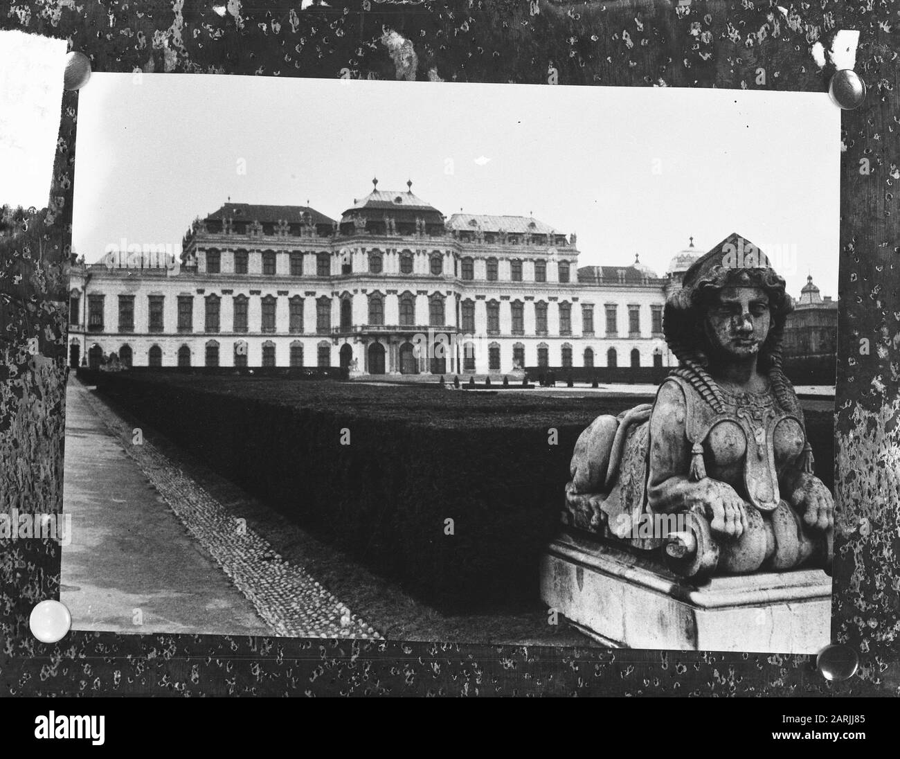 Slot Belvedere A Vienna Annotazione: Repronegative Data: 29 Maggio 1961 Località: Austria, Vienna Foto Stock