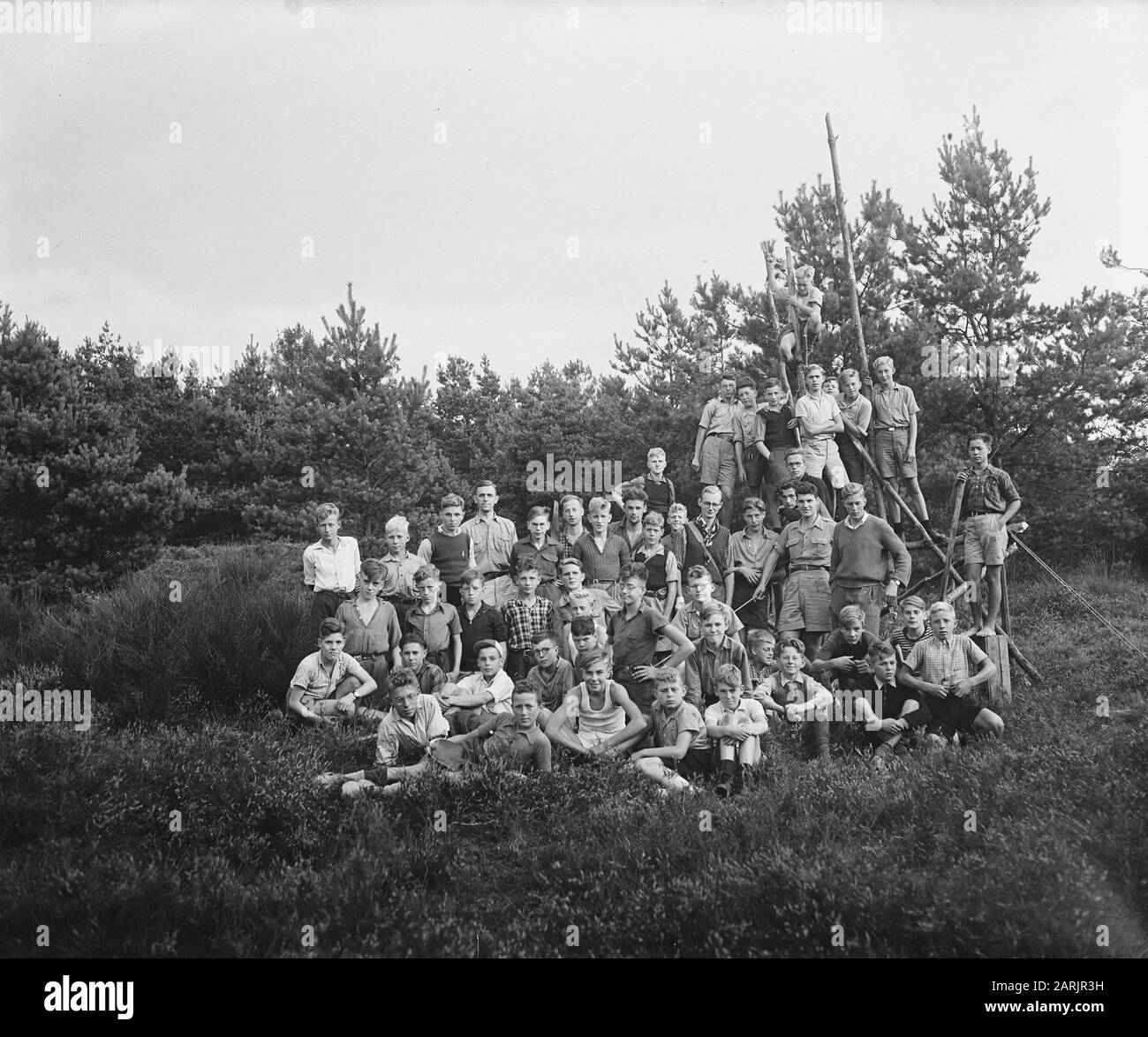 VCJC-Camp Oirschot. Gruppo Data: 20 Agosto 1948 Località: Oirschot Foto Stock VCJC-Camp Oirschot. Gruppo Data: 20 Agosto 1948 Località: Oirschot Foto Stock