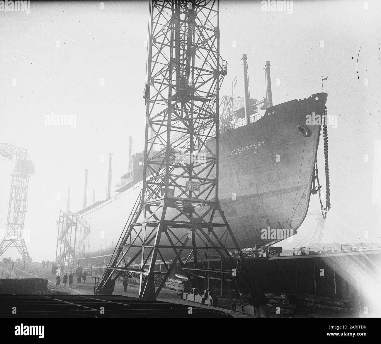 Heemskerk sul pendio Data: 29 gennaio 1949 Parole Chiave: Piste Foto Stock