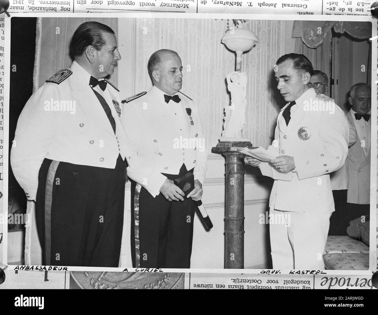 High Award for Rasteel Data: 1947-03-16 Parole Chiave: Premi Foto Stock