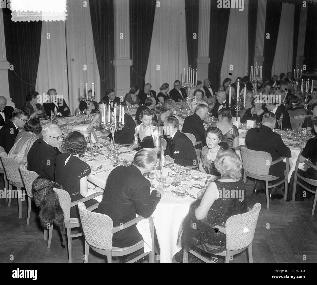 Diner NDSM lancio Bill Data: 26 gennaio 1952 Località: Amsterdam Parole Chiave: Costruzione navale Nome personale: Bill Nome dell'istituzione: NDSM Foto Stock