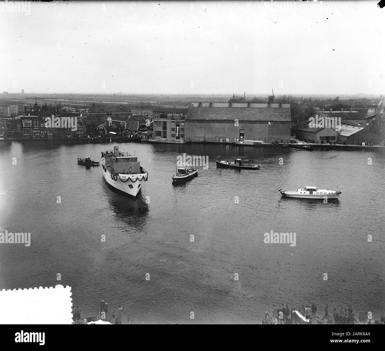 Lancio nave chiesa ospedale De Hoop Data: 7 maggio 1955 Parole Chiave: Lancio Foto Stock