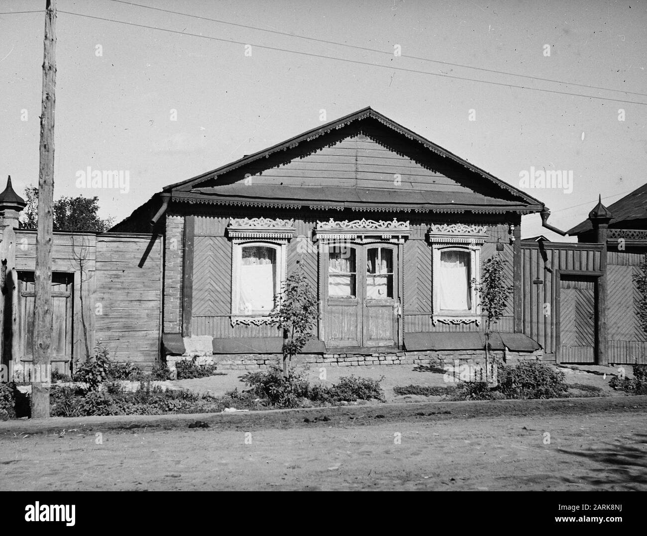 Case di legno Data: Unated luogo: Russia Parole Chiave: Case, viaggio in Russia Foto Stock