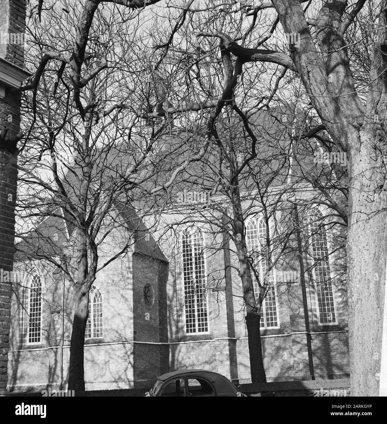 Ruinekerk A Bergen, Noord-Holland Data: 4 Gennaio 1966 Luogo: Bergen, Noord-Holland Parole Chiave: Chiese, Rovine Foto Stock