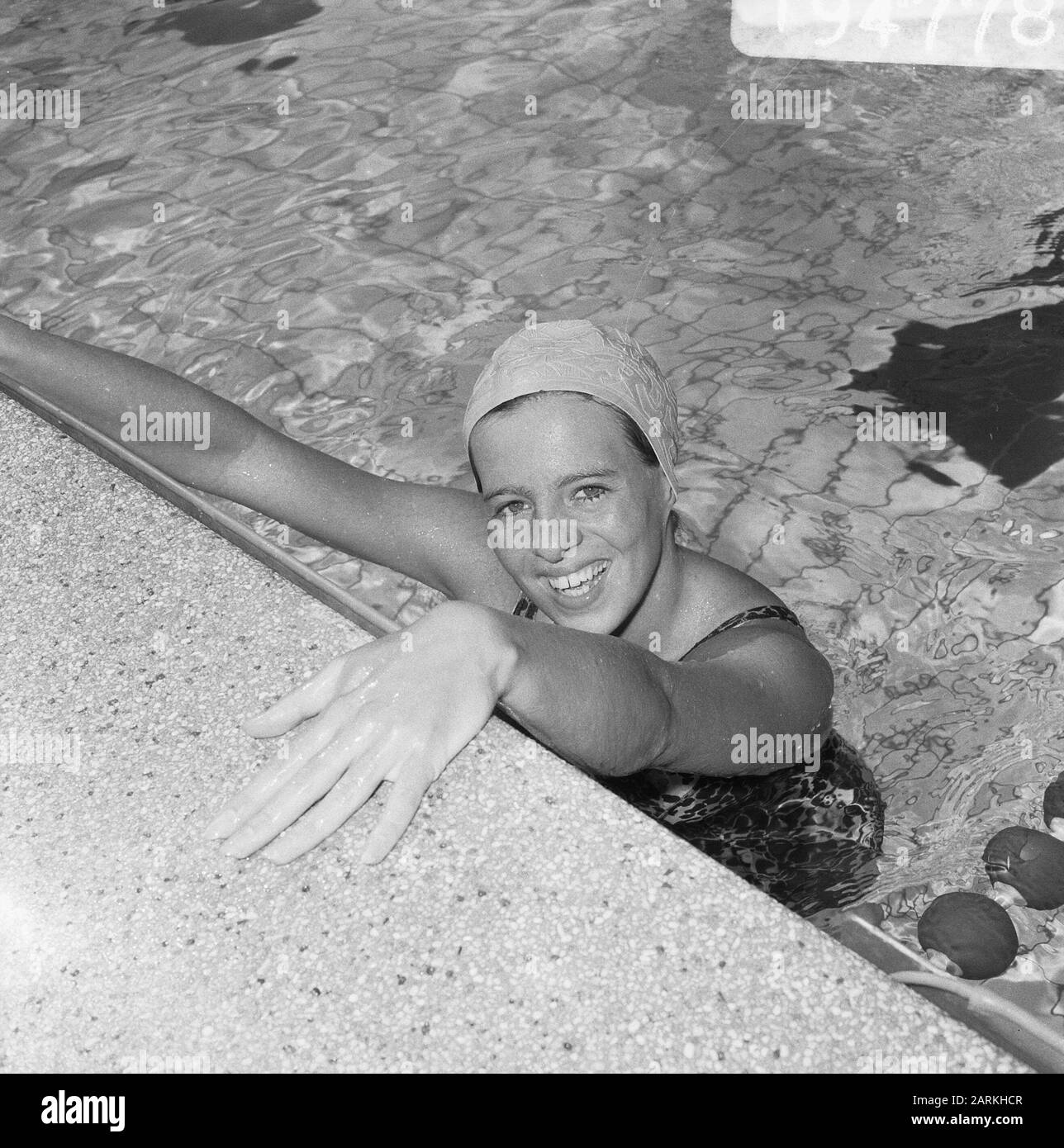 European Swimming Championships, Linda Ludgrove (Inghilterra Backstroke Data: 23 Agosto 1966 Località: Utrecht Parole Chiave: Sport, Nuoto Foto Stock