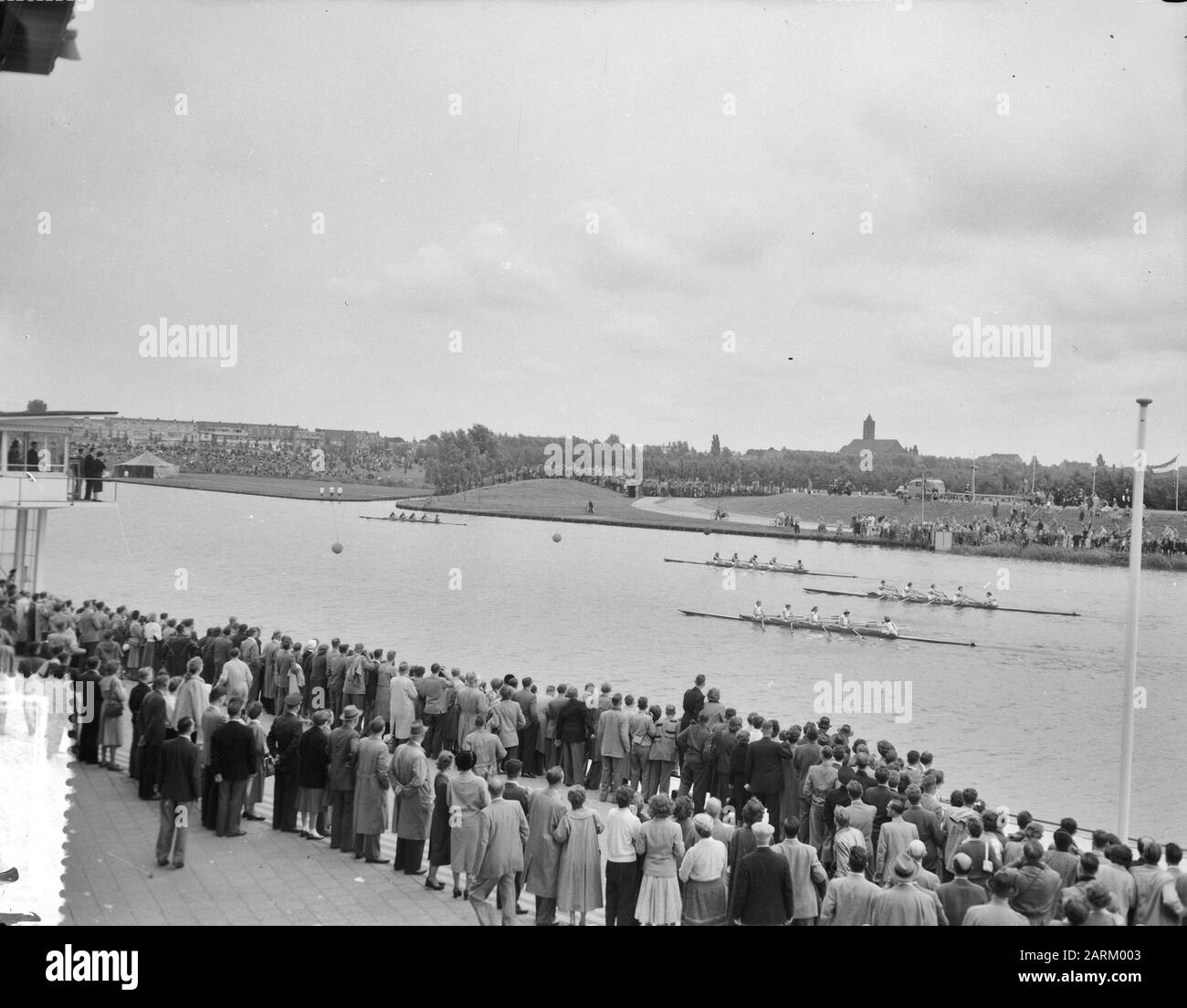 European Women'S Rowing Championships Amsterdam Data: 22 Agosto 1954 Luogo: Amsterdam, Noord-Holland Parole Chiave: Women'S Rowing Championships Foto Stock