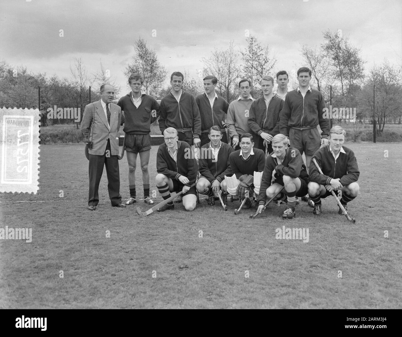 Hockey DKS vs. *** 13 maggio 1956 posizione: Persone chiave: Squadre, hockey, campione Foto Stock