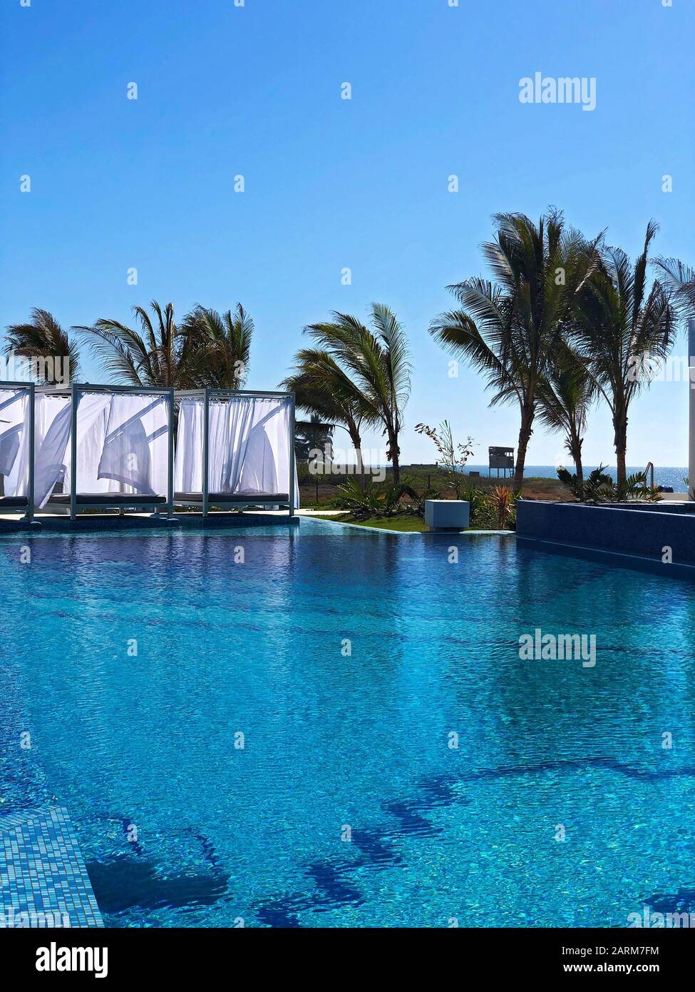 Oceana, un resort all-inclusive sulla costa del Pacifico del Guatemala Foto Stock