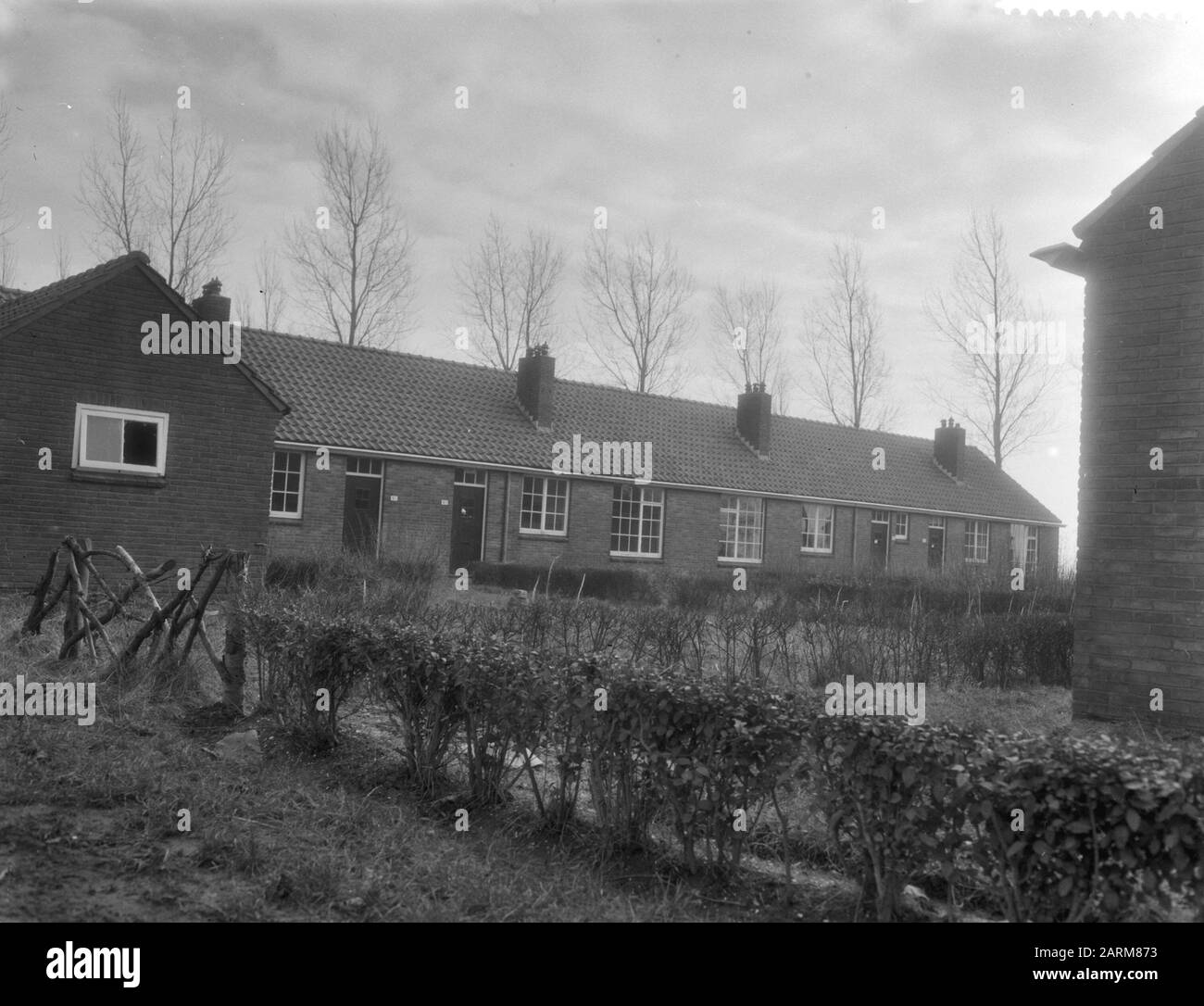 Villaggio abbandonato Kuinderburg nel Noordoostpolder Data: 23 Febbraio 1959 luogo: Kuinderburg, Noordoostpolder Parole Chiave: Ville, abbandonate Foto Stock