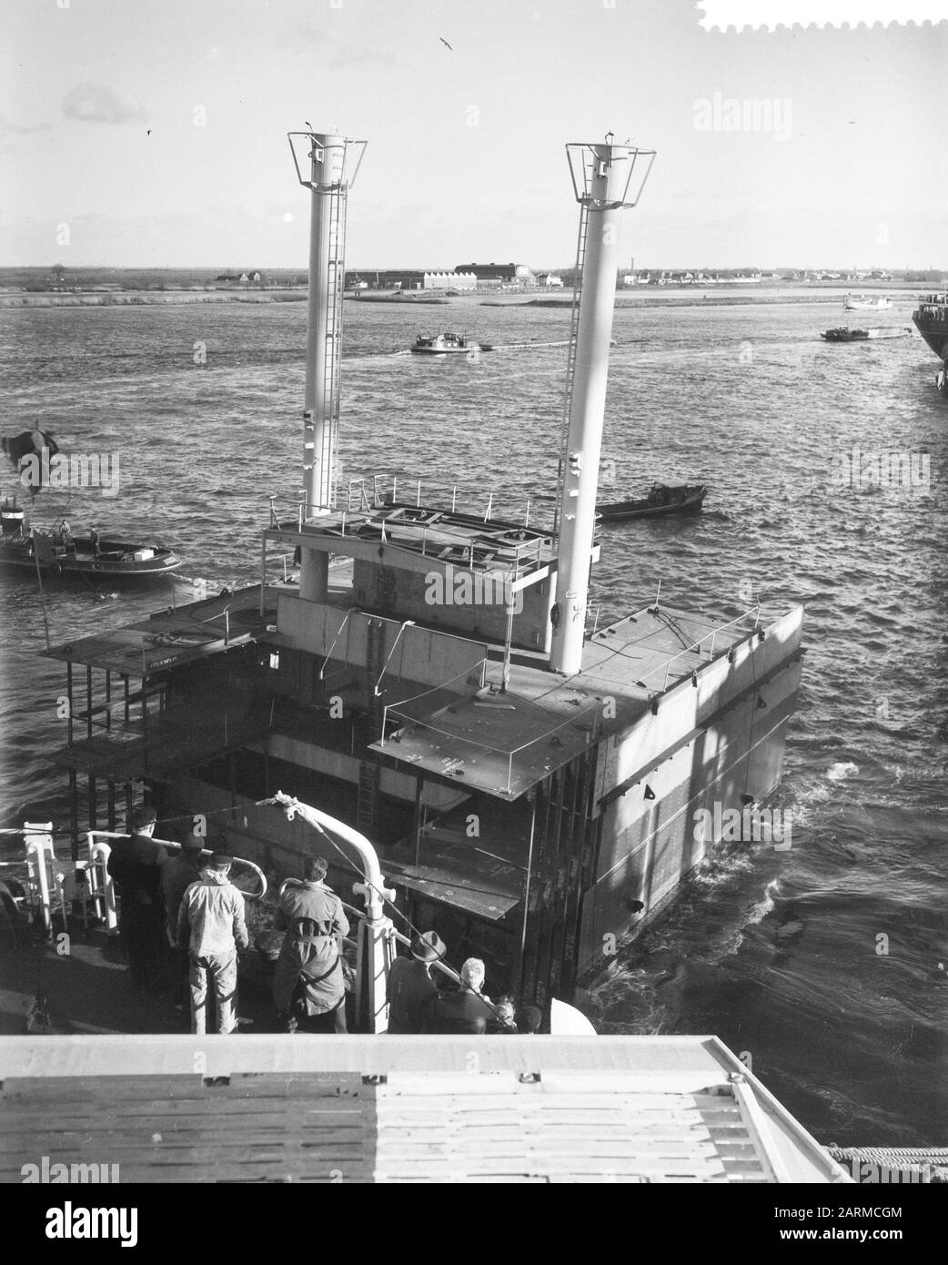 Estensione della Sig.ra Prince Willem II a Boele a Bolnes Data: 9 gennaio 1960 Località: Bolnes Parole Chiave: Estensioni Nome dell'istituzione: MS Prins Willem II Foto Stock