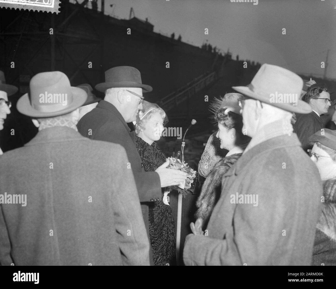 Lancio della città forestale a Verolme Data: 10 febbraio 1960 Parole Chiave: Lancio Nome istituzione: Verolme Foto Stock