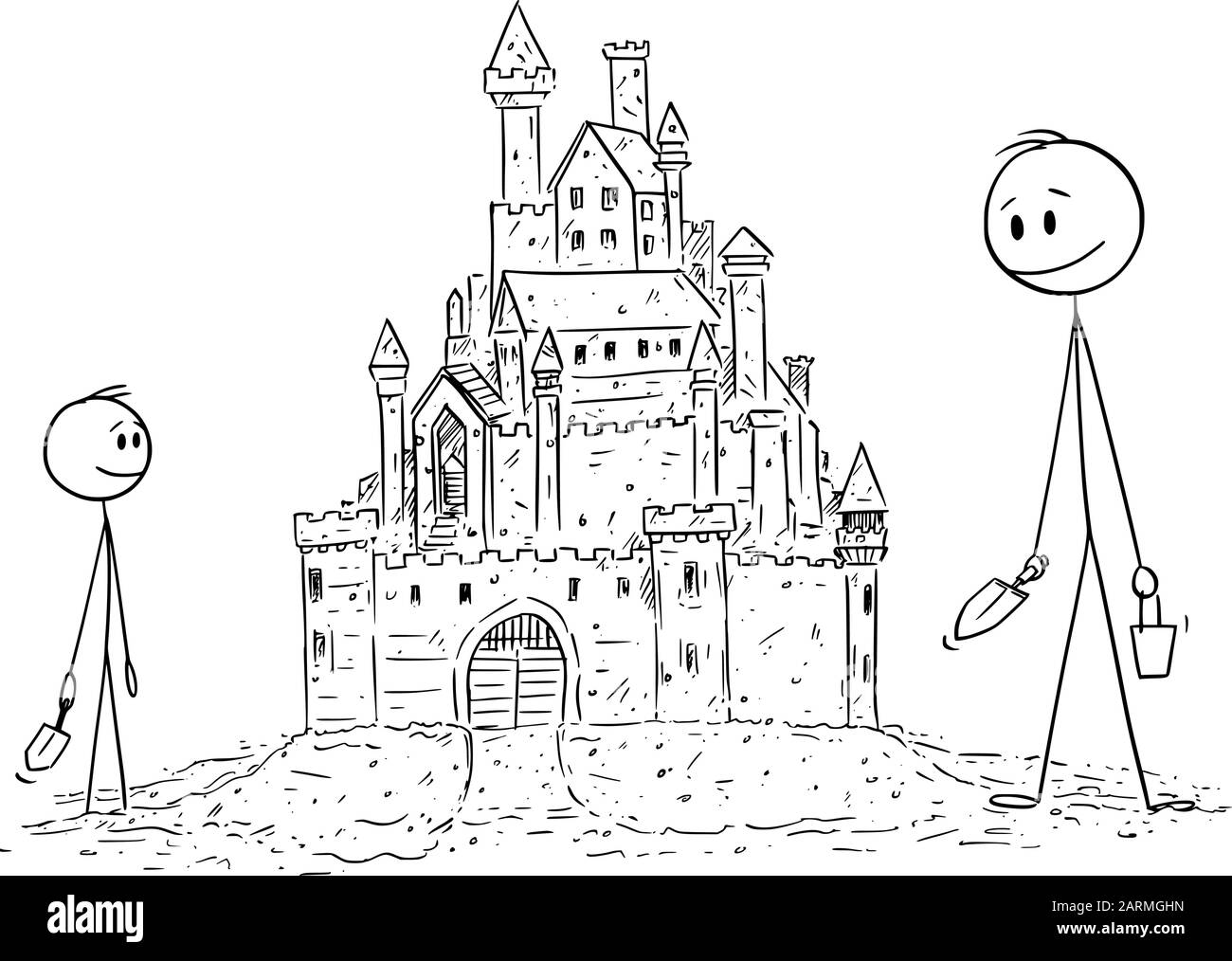 Castello sabbia Immagini senza sfondo e Foto Stock ritagliate - Alamy