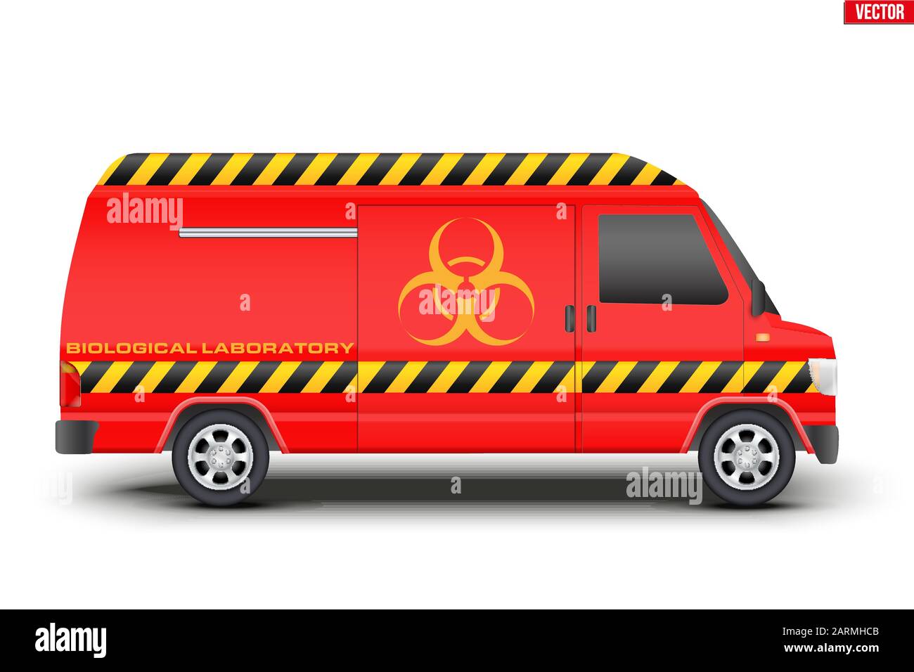 Servizio medico furgone di soccorso Illustrazione Vettoriale