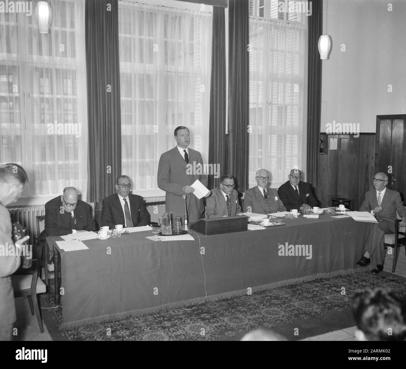 Fondazione per lo studio bancario Koninginnewracht 101 i diplomi del Premio dell'Aia. Data di assegnazione: 28 luglio 1961 Parole Chiave: Premi, incarichi, fondazioni Foto Stock