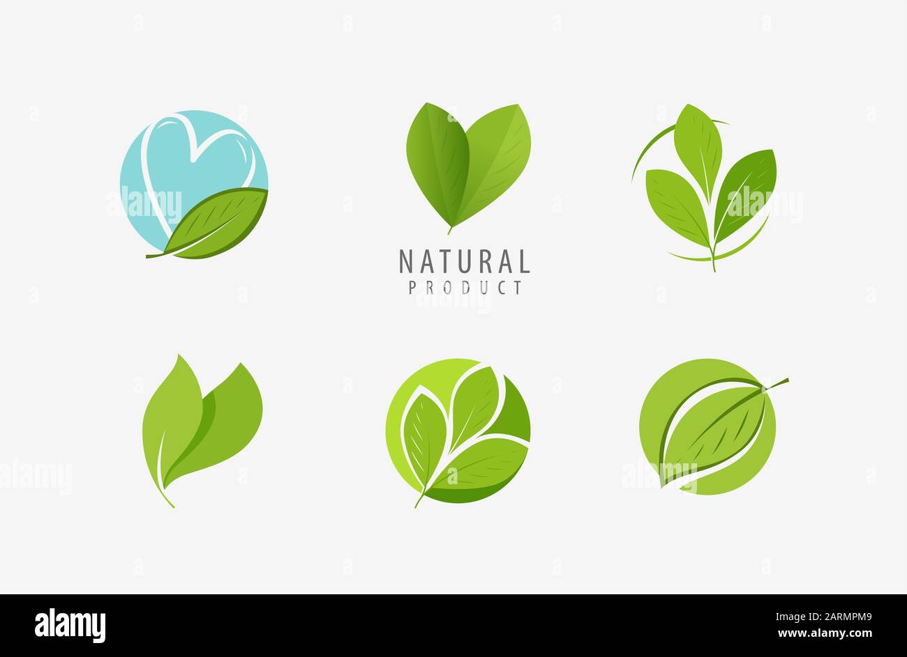 Logo Leaf. Natura, simbolo eco o vettore di icone Illustrazione Vettoriale