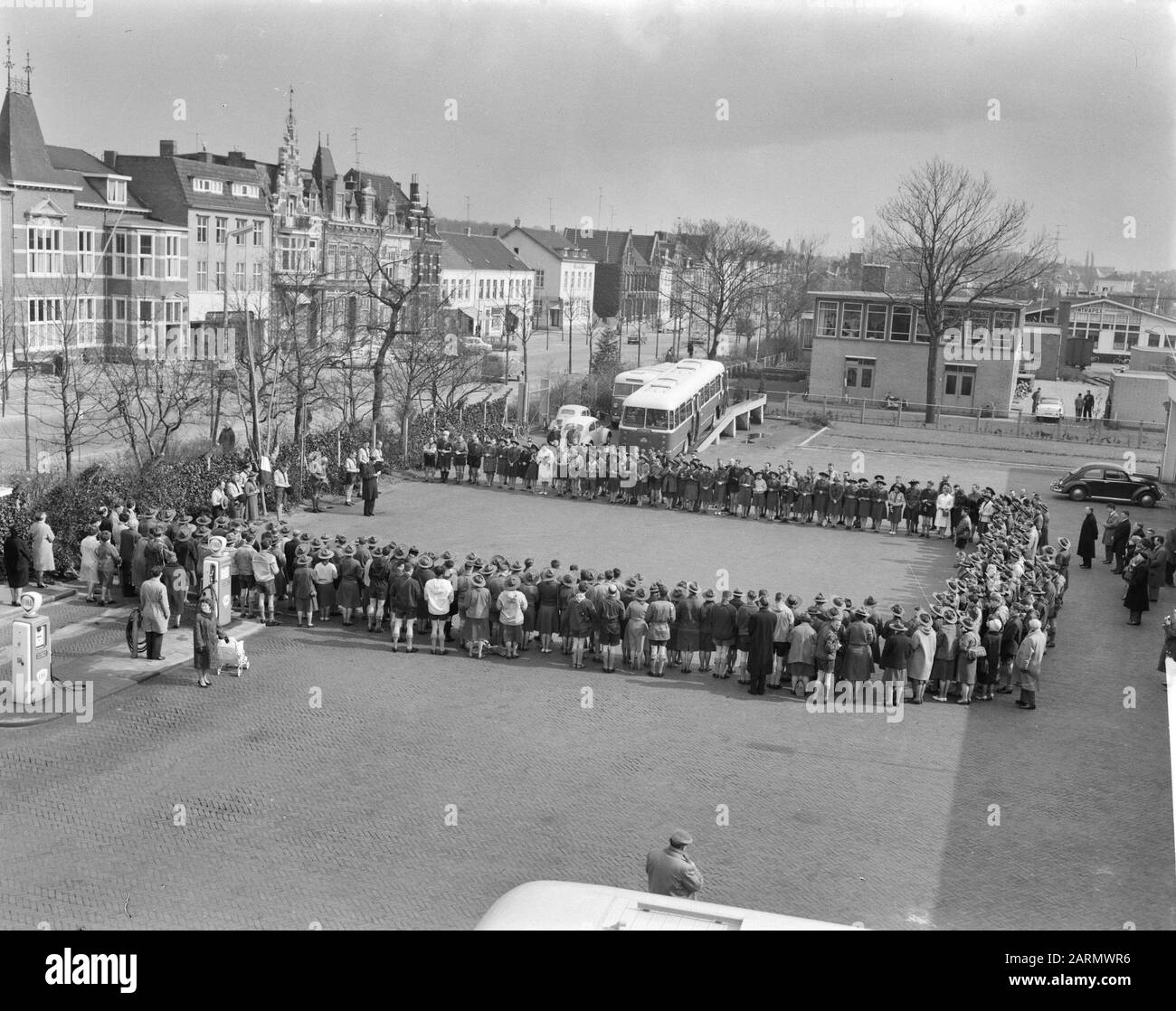 Movimento degli esploratori Cattolici a Roma (leader) Data: 13 Aprile 1962 Località: Italia, Roma Parole Chiave: Leader, scout Foto Stock