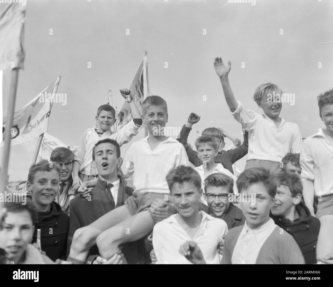 Finale di calcio della scuola Data: 26 maggio 1962 Parole Chiave: Finali, calcio della scuola, sport Foto Stock