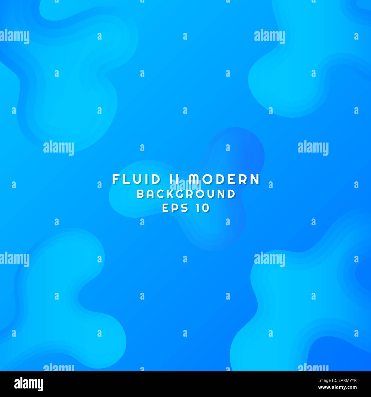 Banner fluido design d'arte moderna Water Layer forma d'onda design ciano colorato. Illustrazione vettoriale Illustrazione Vettoriale