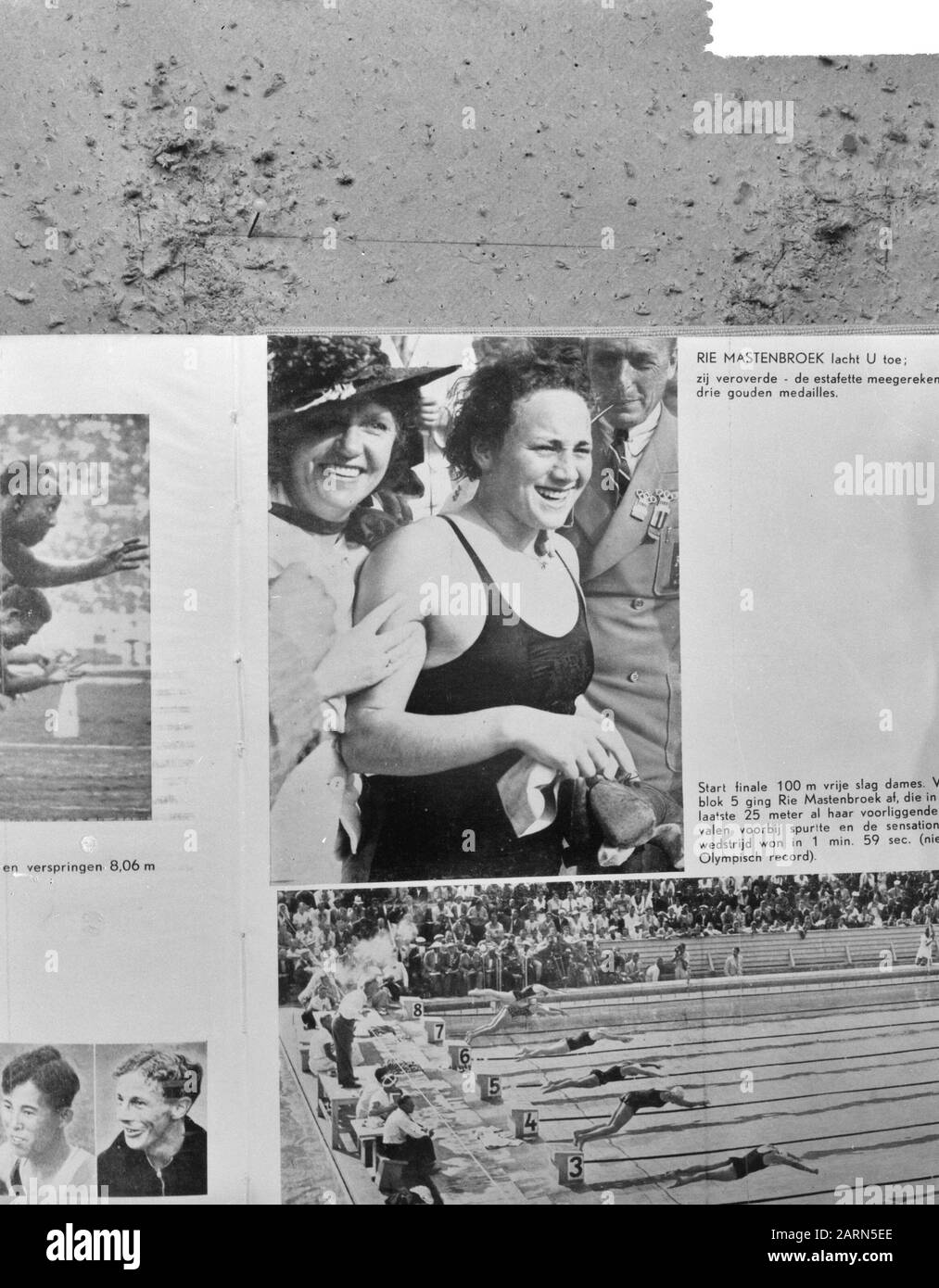 Rie Mastenbroek Durante Le Olimpiadi Del 1936 Data: 6 Ottobre 1964 Parole Chiave: Nuotatori Foto Stock